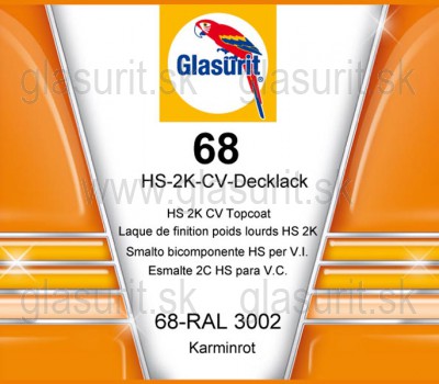 68-RAL 3002 Airless Karminrot (5l/bal.)