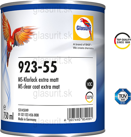 Glasurit 923-55 MS Bezfarebn lak, extra matn