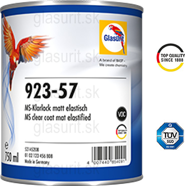 Glasurit 923-57 MS Bezfarebn lak, matn, elastick