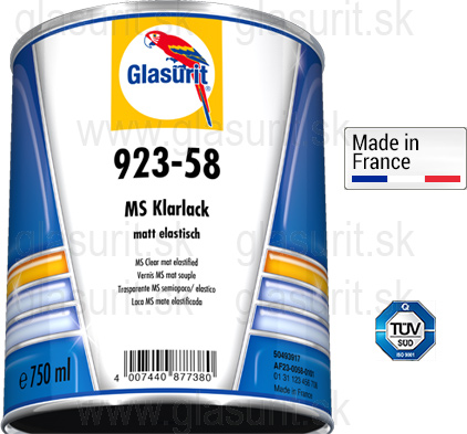 Glasurit 923-58 MS Bezfarebn lak, matn, elastick