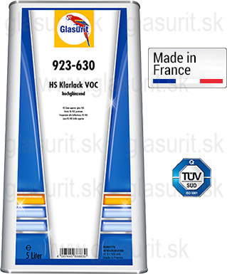 Glasurit 923-630 HS Bezfarebn lak VOC, s vysokm leskom