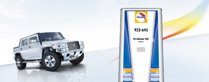 Glasurit 923-645 HS Bezfarebn lak VOC, odoln voi krabancom