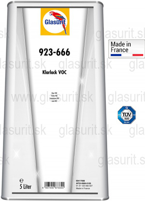 Glasurit 923-666 Bezfarebn lak, VOC