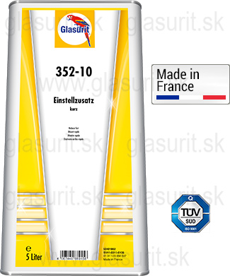 Glasurit 352-10 Riedidlo krtke, Glasurit 352-30 Riedidlo normal a Glasurit 352-40 Riedidlo, dlh