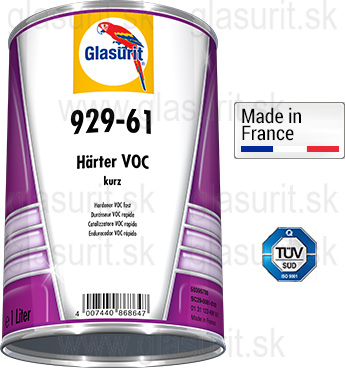 Glasurit 929-61 VOC Tuidlo krtke, Glasurit 929-63 VOC Tuidlo normal a Glasurit 929-64 VOC Tuidlo dlh