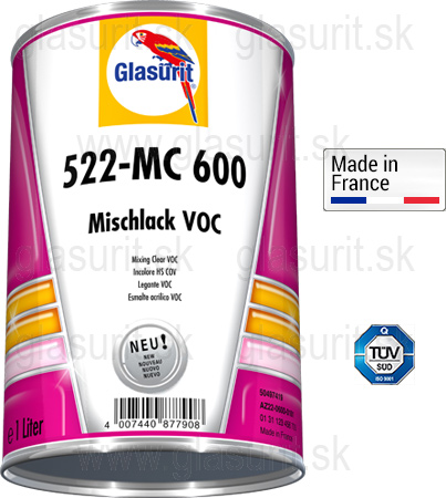 Glasurit 522-MC 600 Mieac lak VOC