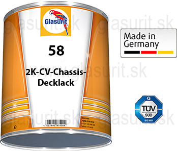 Glasurit Rad 58 2K CV Vrchný lak na šasi